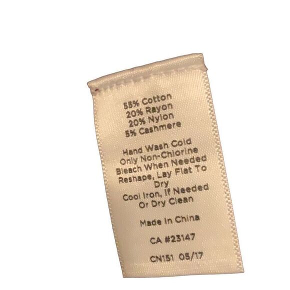 Talbots  Women’s Sweater  Maroon Size Extra Small Cotton Blend - Picture 6 of 8